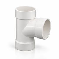 Raccord en T égal en PVC-U haute pression à petit diamètre, surface lisse, DN15-DN50, pour alimentation en eau, connecteur de plomberie