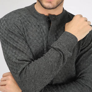 Respirant Style décontracté Logo personnalisé pull hommes pull tricoté sur mesure Slim Fit hommes pull pulls chandails tricotés - Product Image 4