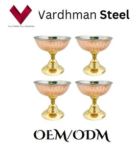 ถ้วยไอศกรีมทำจากทองแดงและเหล็กถ้วยไอศกรีมที่สมบูรณ์แบบสำหรับทุกโอกาสถ้วยใส่ไอศกรีมสำหรับขนมหวาน - Product Image 4