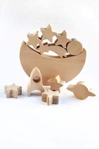 Jouet lunaire d'équilibre en bois fait à la main, finition soignée, OEM/ODM disponible, vente en gros - Product Image 2
