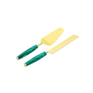 Ensemble de spatules à gâteau en métal durable avec poignée décorative, couteau à tarte et pelle à dessert pour mariage, vaisselle pour une utilisation longue durée - Product Image 5