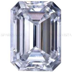 Diamante Suelto de Alta Calidad con Corte Esmeralda, Cultivado en Laboratorio con Certificación IGI, HPHT CVD, Claridad VVS, Color D, SPARKS VISTA, para Joyería - Product Image 1