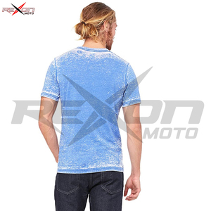 T-shirt à manches courtes pour hommes, col rond, coupe ample, décontracté, solide, ample, été - Product Image 2