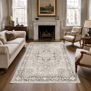 Tapis traditionnel lavable en chenille RWK3043403 <span class=keywords><strong>Kula</strong></span> Pewter de Rug Weavers, disponible en 10 tailles, vente en gros et dropshipping - Product Image 2