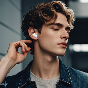 Auriculares Inalámbricos DIGITALOME WEP-02 BT Blancos Estilo In-Ear con Micrófono Tipo C y Batería para Uso Doméstico y Teléfonos Móviles - Product Image 5
