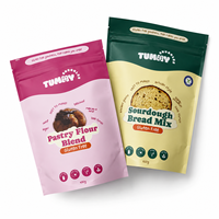 Sachet Doypack Personnalisé Refermable pour Emballage Alimentaire de Farine Sans Gluten, Mélange à Pain au Levain