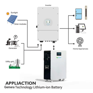 Batería Solar Híbrida <span class=keywords><strong>GEMERA</strong></span> 51.2V 200Ah LiFePO4 - Sistema de Almacenamiento de Energía Doméstica de 10kWh con Comunicación CAN para Respaldo Residencial - Product Image 4