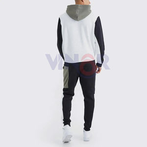 ชุดวอร์มแบบสวมหัวมีฮู้ดสำหรับผู้ชายชุดวิ่ง2ชิ้นเสื้อวอร์มผ้าฟลีซออกแบบโลโก้ได้ตามต้องการสำหรับฤดูหนาวลายพื้น - Product Image 2