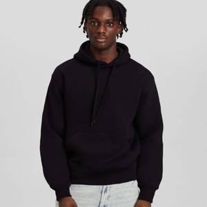 เสื้อมีฮู้ดผ้า100% มีฮู้ดสีพื้นไซส์พิเศษสำหรับผู้ใหญ่สินค้าฤดูหนาว - Product Image 1