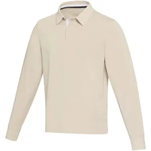Sudadera Polo de Rugby Orgánica Clyde, Camisetas Polo Promocionales de Mercancía Sostenible - Product Image 1