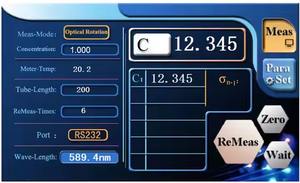 Polarímetro digital con pantalla táctil Instrumento de análisis óptico de alta velocidad - Product Image 6