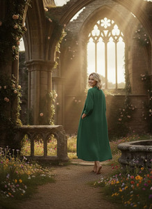 Robe chemise en lin boutonnée coupe ample et surdimensionnée personnalisée - Product Image 5