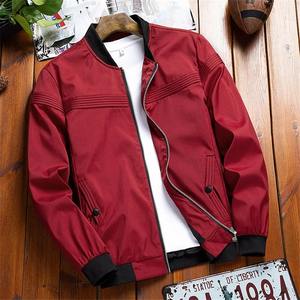 Chaqueta de béisbol de talla grande para hombre, abrigo ajustado informal a la moda, chaquetas de bombardero de tela con cuello con capucha, primavera otoño 2024 - Product Image 4