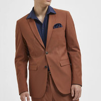 Jas Bisnis Pria Berkualitas Terbaik, Jas Blazer Custom Made, Katun, Bernapas, Cocok untuk Musim Dingin, Harga Murah
