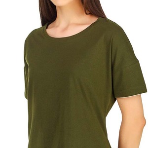 Conjunto de pantalones cortos de algodón tejido informal para mujer 2025, Jogging Fitness, cuello redondo, Tops para exteriores, pantalones cortos transpirables de dos piezas para mujer - Product Image 2