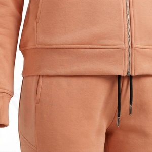 Chándal Deportivo Profesional para Mujer con Capucha, 100% Algodón, Transpirable, Color Sólido, Diseño 2 en 1, Estilo Vintage, Ropa Deportiva Suave para Gimnasio - Product Image 5