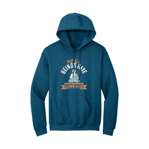 Mélange de coton lourd GSM 260-300 + poche kangourou bouddha thème poitrine impression personnalisable couleur Design placement hiver Logo avant - Product Image 2