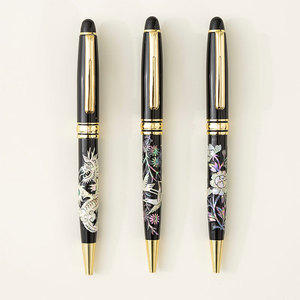 Penna a sfera intarsio in madreperla di Design della cultura tradizionale coreana lavoro fatto a mano esperienza di scrittura liscia - Product Image 2