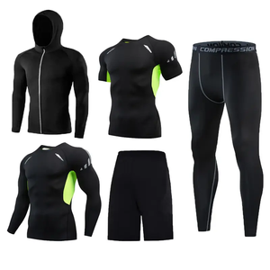 Fitness Wear Mens Impreso Jogging Thermo Ropa interior Entrenamiento Compresión ajustada Transpirable Ecológico Ropa deportiva Gimnasio personalizado Cinco - Product Image 5
