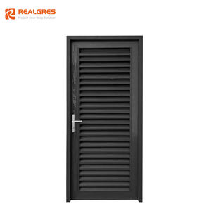 Realgres Australia Marco de aluminio Persiana de vidrio Ventana Exterior Persianas decorativas Ventilación Puerta abatible para casa - Product Image 6