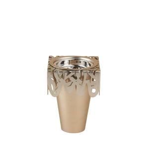 Porte-encens en métal doré au toucher Moyen-Orient Design Arabe Bakhoor Porte-brûleur pour parfum aromatique Décoration de la maison - Product Image 1