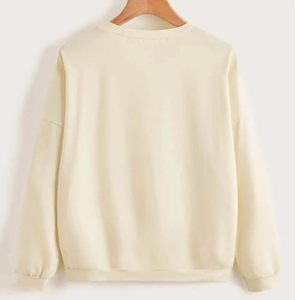 Pakistan Manufacturer Winter Women's Solid Color 100% Cotton <b>Vintage</b> <b>Sweatshirt</b> Custom DTG Printed High Quality Quick Dry - Product Image 2