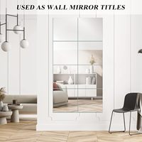 Miroirs carrés de 12 pouces, 1,6 mm, 12 pièces/ensemble, pour bougies, décoration murale, table, centres de table de mariage, décoration de fête et artisanat
