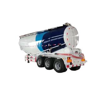 Semi-remorque d'occasion à 3 essieux pour le transport de ciment en vrac sec de 40 à 50 m³ avec compresseur d'air - Product Image 2