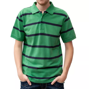 Chemise polo rayée pour homme, motifs personnalisés, formelle et décontractée, manches courtes, service OEM, bonne qualité - Product Image 6