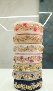 Dentelle brodée florale colorée Tissu de dentelle brodée personnalisée de haute qualité pour robes de mariée, vêtements de mode, Textiles de maison - Product Image 6