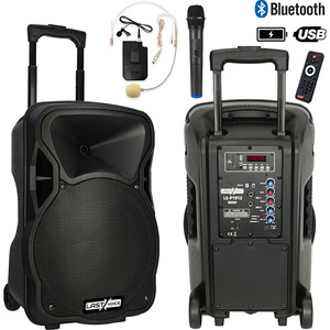 Système de sonorisation portable Lastvoice LS-P1912EH 12 pouces >800W 2.0 canaux avec microphone intégré, télécommande et microphone sans fil pour casque - Product Image 2