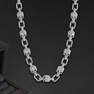 Superventas 18mm Moissanite Micro Pave Miami Cadena de eslabones cubanos Venta caliente Iced out Diamond Hip Hop Collares - Product Image 2