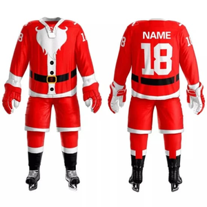 Ensemble d'uniformes de hockey sur glace pour hommes personnalisés respirant séchage rapide impression par sublimation maillot et short de hockey sur glace pour hommes uniforme 2025 - Product Image 5