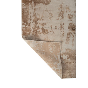 Tapis Kavi en laine et soie de bambou noué à la main, motif abstrait, pour la décoration de la maison, du salon ou du couloir, taille 9x12 - Esk-431 - Product Image 5
