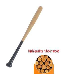 Bates de béisbol de madera maciza de madera de langosta de alta pulido y resistente - Product Image 3