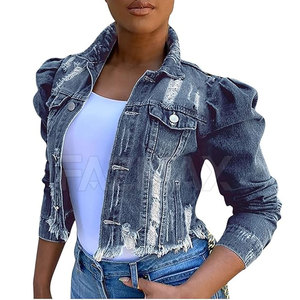 แจ็กเก็ตยีนส์เอวลอยระบายอากาศได้ดีมีสไตล์น้ำหนักเบา - Product Image 5