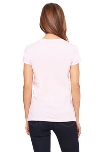 Bella Canvas Womens Relaxed Ringspun peinado con cuello en V Camiseta de algodón con cuello en V para mujer - Product Image 6