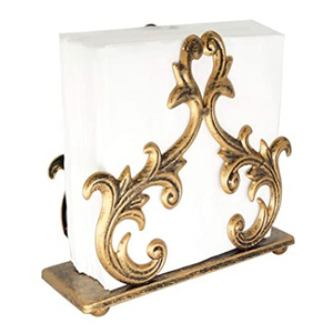 Porte-serviettes vertical en fer moderne en forme d'anneau de décoration de table à manger en métal pour les mariages, les cafés et les restaurants - Product Image 6