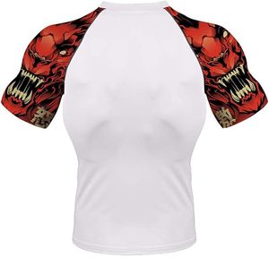 Al por mayor personalizado Rash Guard sublimación impresa Rashguard Mma Rushguard Bjj OEM Mma Rashguard para hombres manga corta Rash Guard - Product Image 2