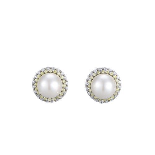 Shell and pearl earrings