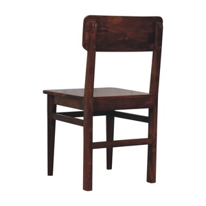 Solid Wood Dining Chair | Rustic Wooden Chair Living Room Furniture | Custom Color Industrial Design Seat | AKKU ART EXPORTS - Product Image 3