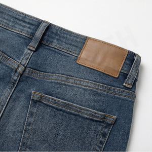 Jeans en denim décontractés pour femmes, coupe skinny taille haute, look propre, taille extensible, grande taille, couleur personnalisée, pantalon en coton pour l'hiver - Product Image 5