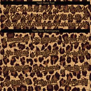 Custom Brown Brown-Old <b>Gold</b> 3D Pattern Authentic Softball Jersey Wholesale Premium Quality <b>Mesh</b> Softball jerseys For Men & Women - Product Image 3