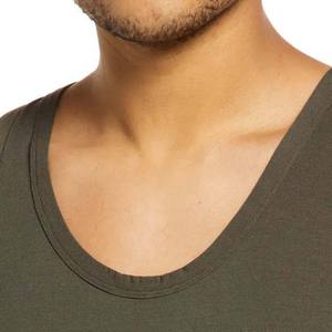 OEM Custom Fitness Tank <b>Tops</b> for Men High Quality Cotton Breathable and New Design Solid Color <b>Sleeveless</b> <b>Tops</b> - Product Image 6