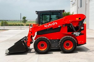 Minicargadora frontal usada Kubota SSV75 con características de retroexcavadora - Product Image 5