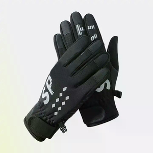 Gants thermiques à écran tactile pour temps froid Doublure en polaire de laine isolée Garder les mains au chaud Gants d'hiver avec logo personnalisé - Product Image 6