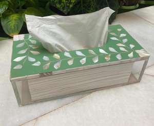 Suministro directo de fábrica, servilletero único con incrustaciones de nácar para mesa de comedor de cocina y propósito de regalo de la India - Product Image 1