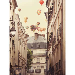 Impression artistique de style moderne « Flying Over Paris » par Irene Suchocki - Product Image 1