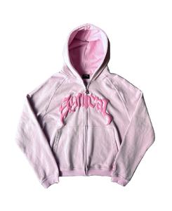 Personnalisé 100% Coton French Terry Pull Patch Broderie En Détresse Hommes Hiver Full Face Hoodie Sun Faded Acid Wash Sun Faded - Product Image 1