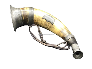 Correa de Cuero de Búfalo Auténtico Tallada a Mano de Estilo Nórdico de Lujo con Cuerno de Buey Pulido, Souvenir - Product Image 3